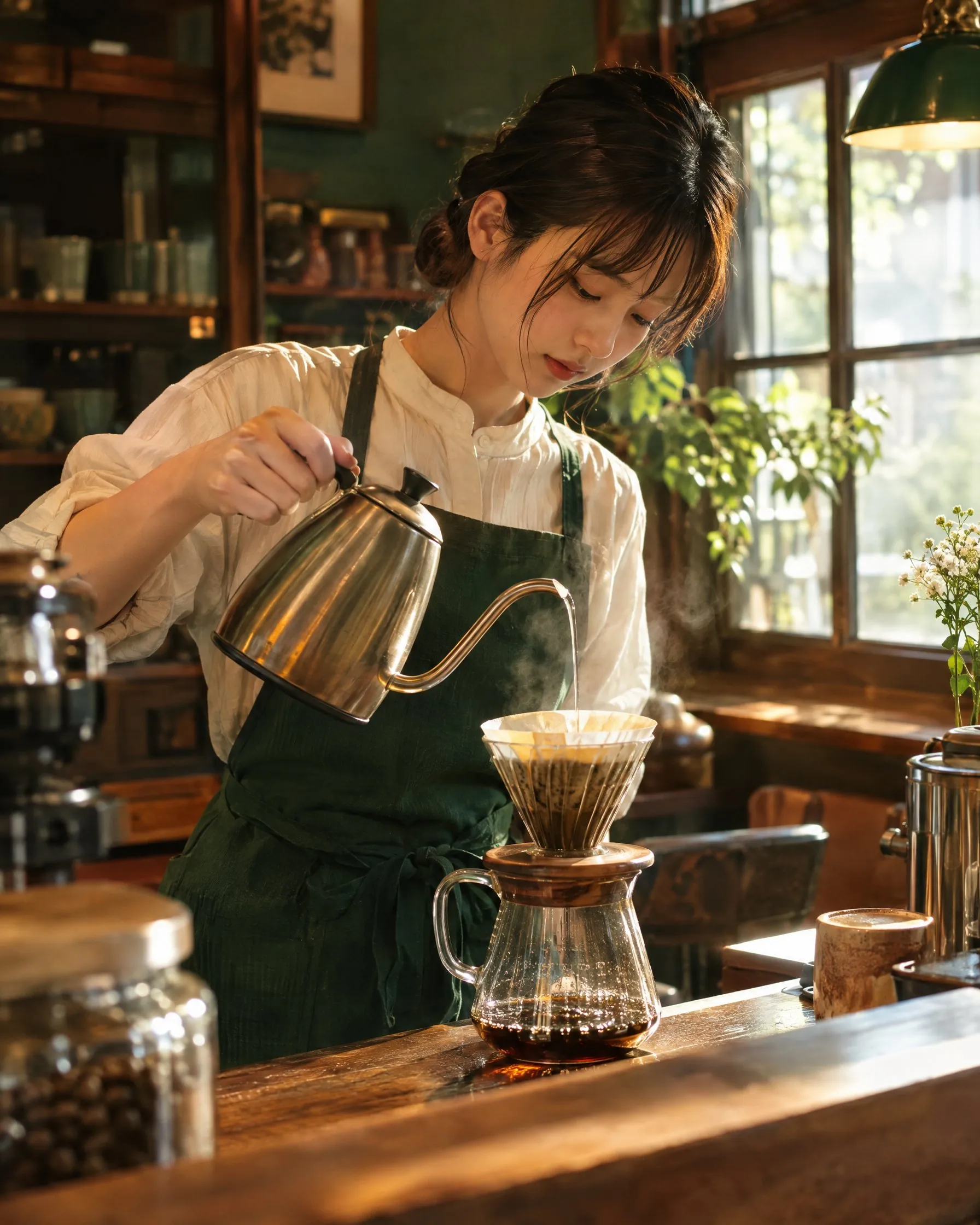 淹れるの様子